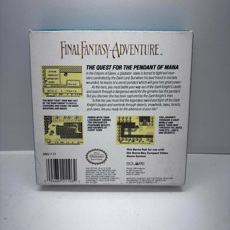 FINAL FANTASY ADVENTURE (COMPLETE IN BOX W/ MAP) (usagé)