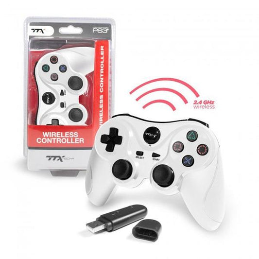 CONTROLLER WIRELESS WHITE TTX (PS3) (usagé)