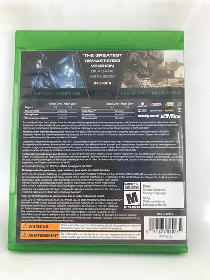 CALL OF DUTY 4 MODERN WARFARE REMASTERED (usagé)