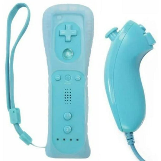 CONTROLLER REMOTE & NUNCHUK BLUE BUNDLE JOBBER (Wii) (usagé)