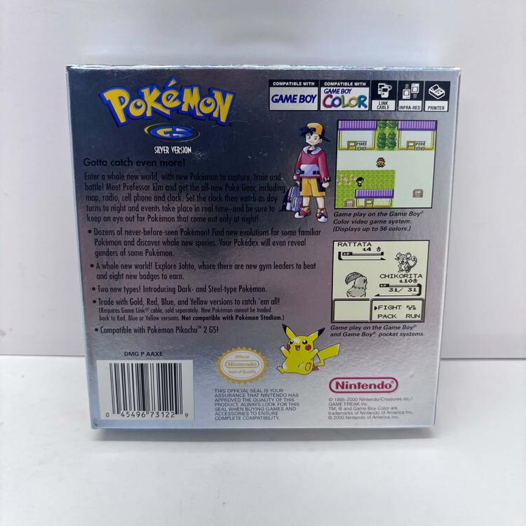 POKEMON SILVER (COMPLETE IN BOX) (usagé)