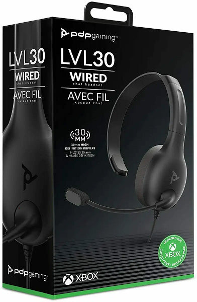 CHAT HEADSET WIRED LVL 30 PDP XBOX SERIES
