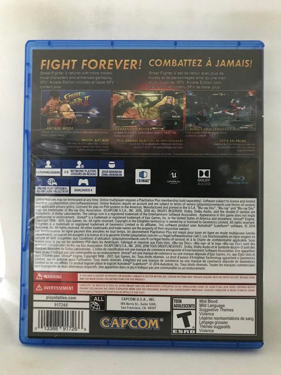 STREET FIGHTER V ARCADE EDITION (usagé)