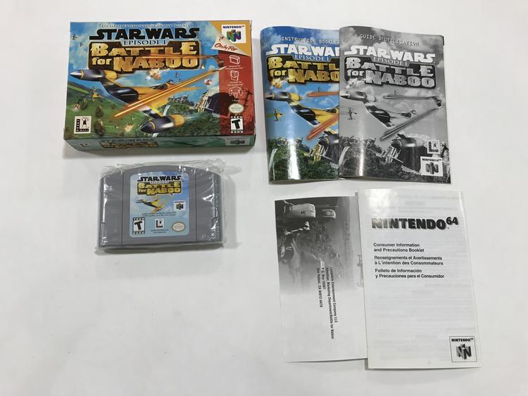 STAR WARS EPISODE I BATTLE FOR NABOO (COMPLETE IN BOX) (usagé)