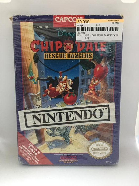 CHIP 'N DALE RESCUE RANGERS (WITH BOX) (usagé)