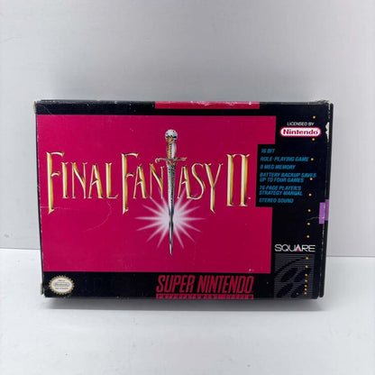 FINAL FANTASY II (COMPLETE IN BOX W/ MAP)