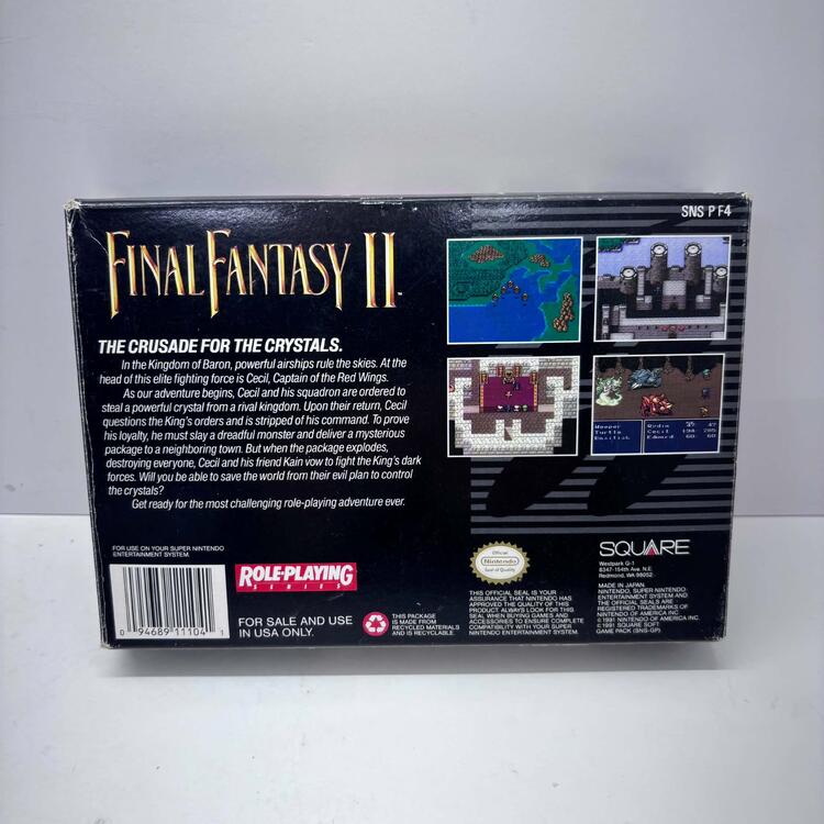 FINAL FANTASY II (COMPLETE IN BOX W/ MAP) (usagé)