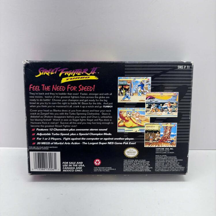STREET FIGHTER II TURBO (COMPLETE IN BOX)