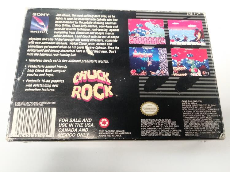 CHUCK ROCK (COMPLETE IN BOX) (usagé)