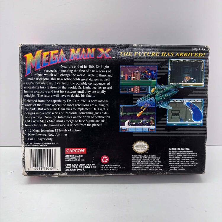 MEGA MAN X (COMPLETE IN BOX) (usagé)