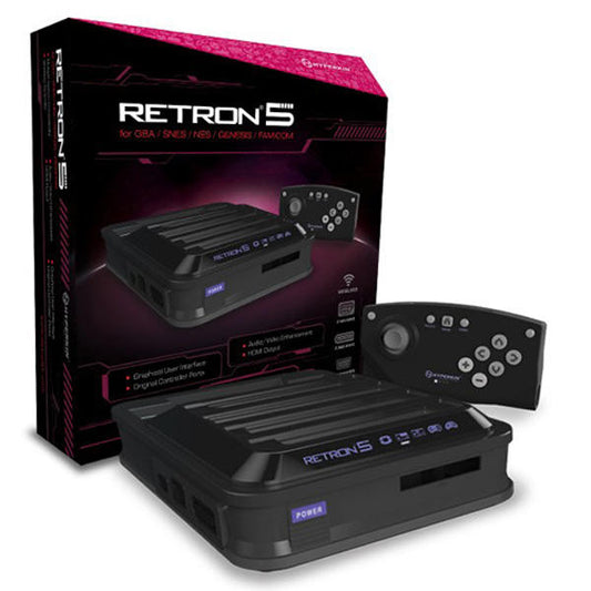 RETRON 5 + 2 CONTROLLERS HYPERKIN (COMPLETE IN BOX) (usagé)