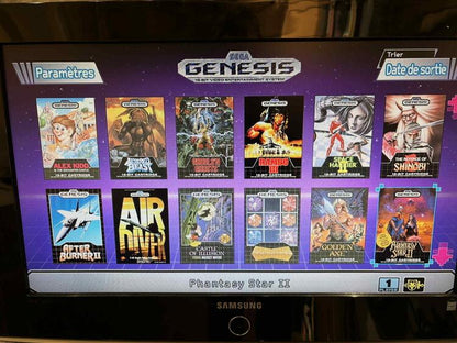 SEGA GENESIS MINI CONSOLE + 2 CONTROLLERS (CONSOLE PIRATÉ AVEC 110 JEUX) ** VOIR PHOTO (usagé)
