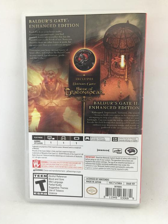 BALDUR'S GATE & BALDUR'S GATE 2 ENHANCED EDITION (usagé)
