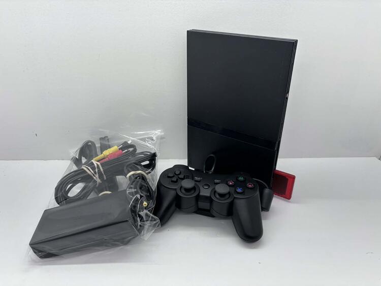 PLAYSTATION 2 MODEL 2 BLACK + 1 CONTROLLER (SCPH-75001) (usagé)