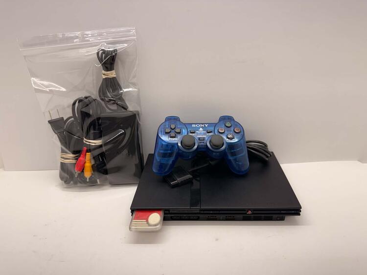 PLAYSTATION 2 MODEL 2 BLACK + 1 CONTROLLER (SCPH-75001)