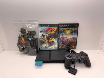 PLAYSTATION 2 MODEL 2 BLACK + 1 CONTROLLER (SCPH-79001) (usagé)