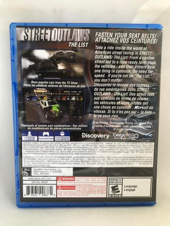 STREET OUTLAWS THE LIST (usagé)