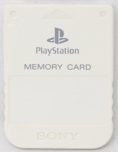 MEMORY CARD WHITE SONY (PS1) (usagé)