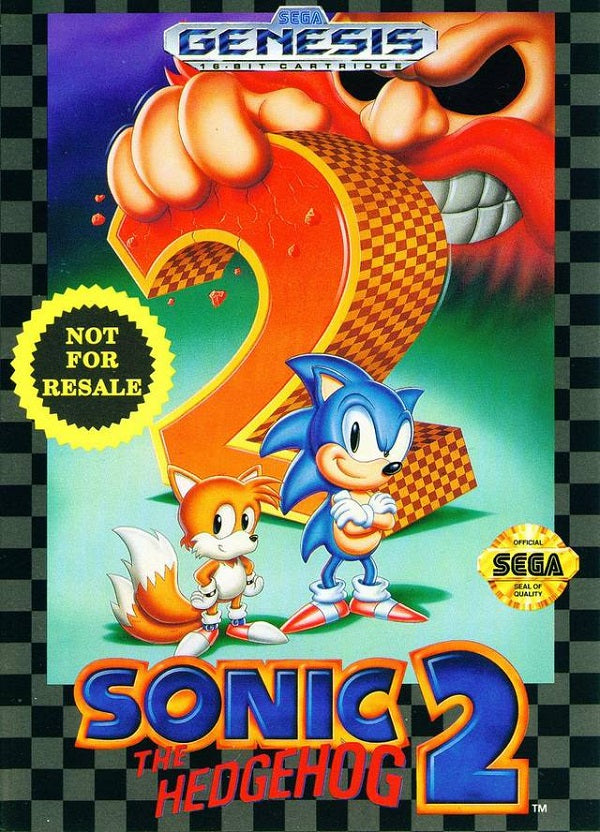 SONIC THE HEDGEHOG 2 NOT FOR RESALE (COMPLETE IN BOX) (usagé)