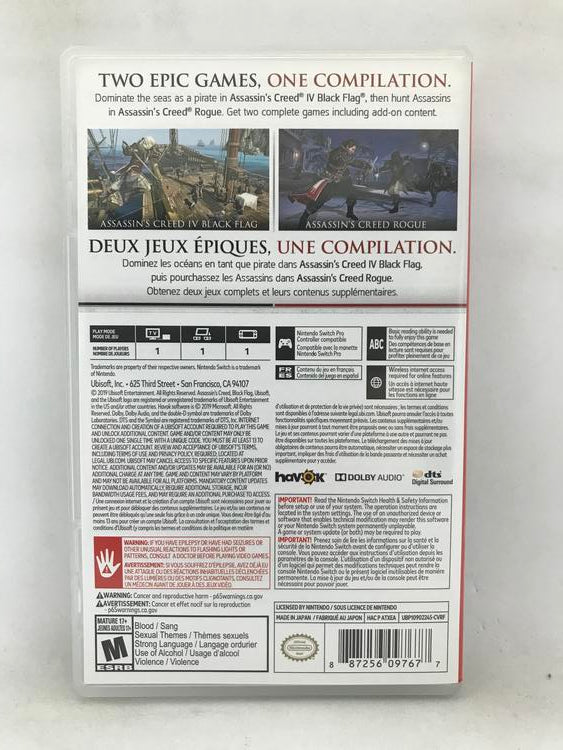 ASSASSIN'S CREED THE REBEL COLLECTION (usagé)