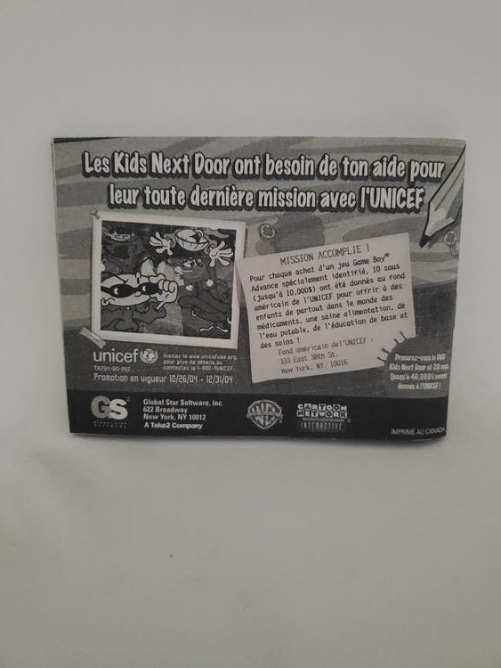 CODENAME KIDS NEXT DOOR OPERATION SODA (COMPLETE IN BOX) (usagé)