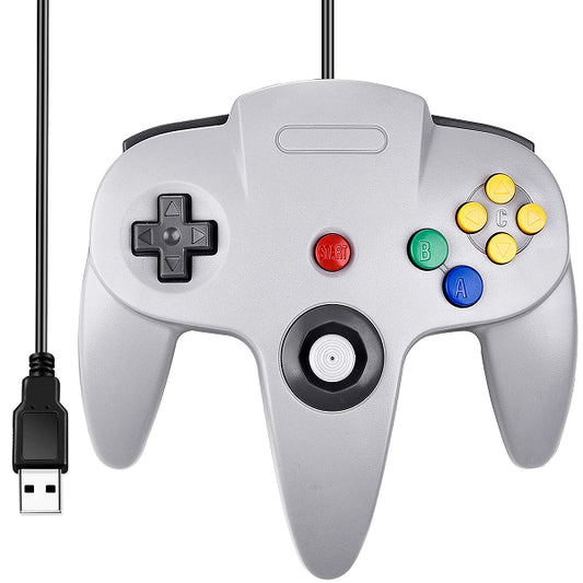 CONTROLLER N64 USB GREY JOBBER (COMPATIBLE PC / MAC) (usagé)