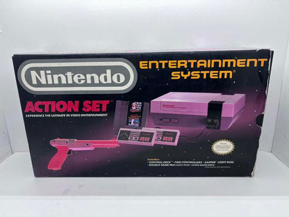 NINTENDO ENTERTAINMENT SYSTEM ACTION SET (COMPLETE IN BOX) (used)