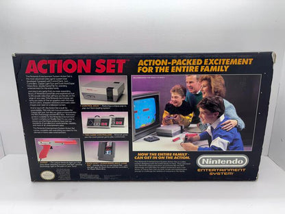 NINTENDO ENTERTAINMENT SYSTEM ACTION SET (COMPLETE IN BOX) (used)