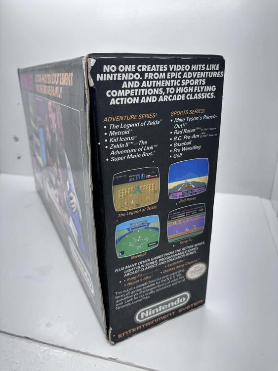 NINTENDO ENTERTAINMENT SYSTEM ACTION SET (COMPLETE IN BOX) (used)