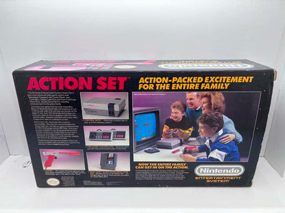 NINTENDO ENTERTAINMENT SYSTEM ACTION SET (COMPLETE IN BOX) (used)