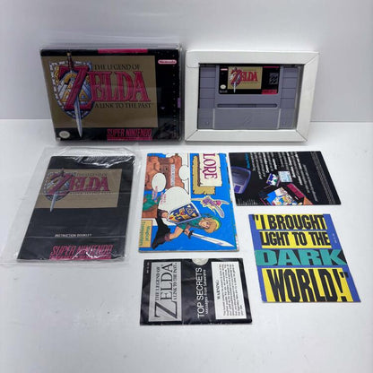 THE LEGEND OF ZELDA A LINK TO THE PAST (COMPLETE IN BOX W/ MAP) (usagé)