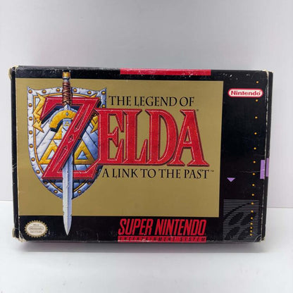 THE LEGEND OF ZELDA A LINK TO THE PAST (COMPLETE IN BOX W/ MAP)