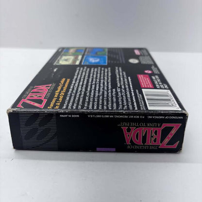 THE LEGEND OF ZELDA A LINK TO THE PAST (COMPLETE IN BOX W/ MAP)