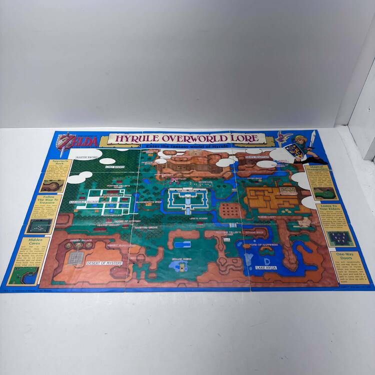 THE LEGEND OF ZELDA A LINK TO THE PAST (COMPLETE IN BOX W/ MAP)