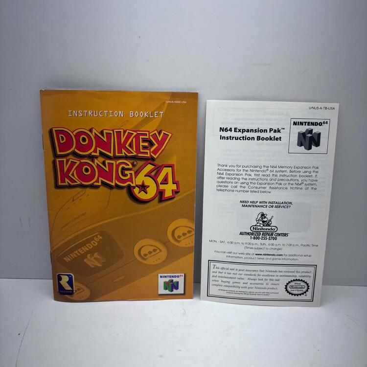 DONKEY KONG 64 / NO EXPANSION PAK (COMPLETE IN BOX) (usagé)
