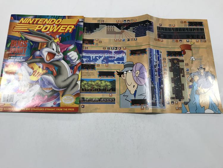 NINTENDO POWER GAMER MAGAZINE VOLUME 57 WITH POSTER - BUGS BUNNY RABBIT RAMPAGE (usagé)