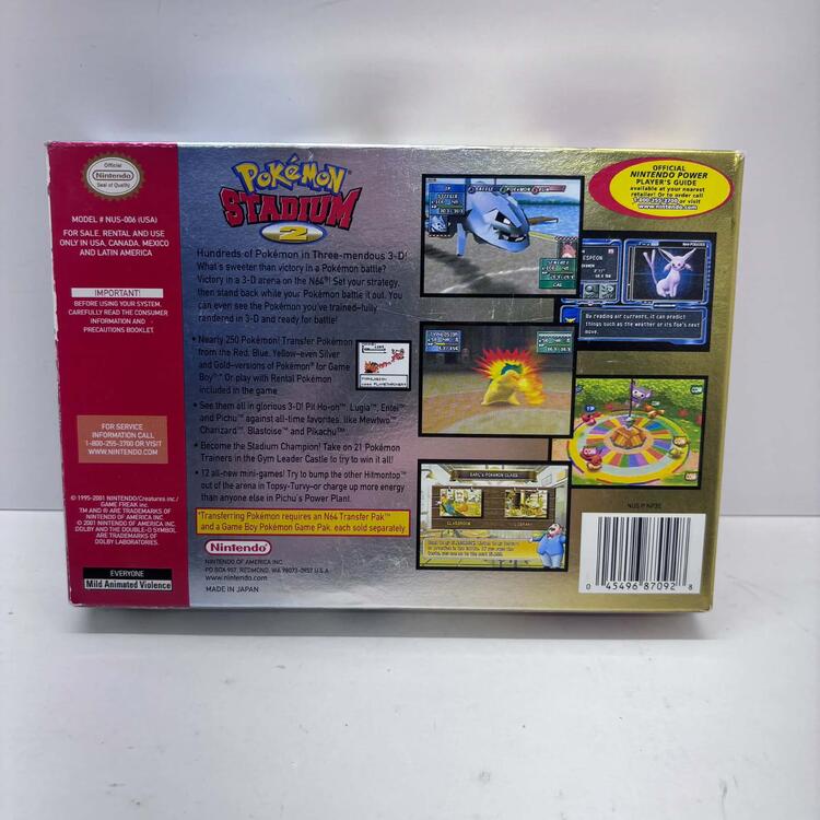POKEMON STADIUM 2 (COMPLETE IN BOX) (usagé)