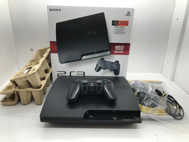 PLAYSTATION 3 MODEL 2 BLACK - 160GB (COMPLETE IN BOX) (usagé)