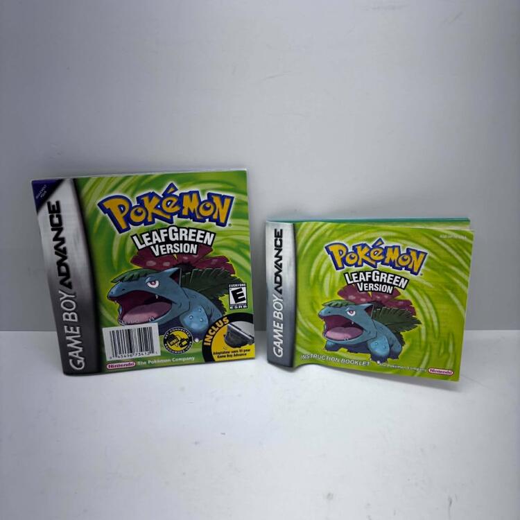 POKEMON LEAFGREEN VERSION / NO ADAPTER (COMPLETE IN BOX)