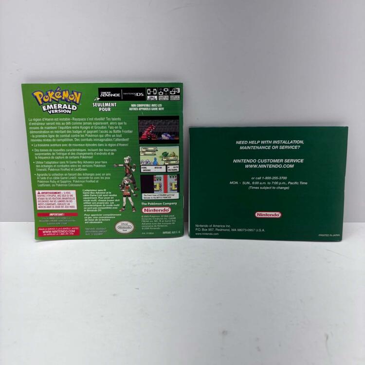 POKEMON EMERALD VERSION - NEW BATTERY (COMPLETE IN BOX)