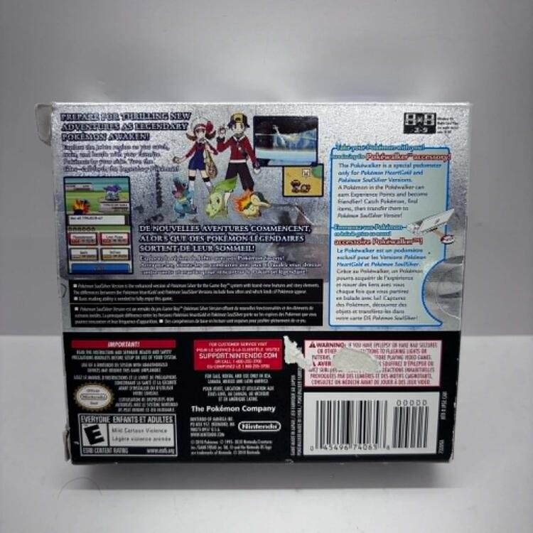 POKEMON SOULSILVER W/ POKEWALKER (COMPLETE IN BOX) (usagé)