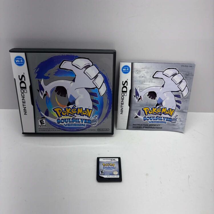 POKEMON SOULSILVER W/ POKEWALKER (COMPLETE IN BOX) (usagé)