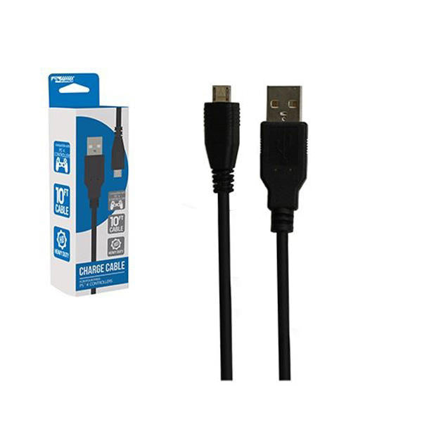 CHARGE CABLE MICRO-USB 10 FEET JOBBER (PS4 / XBOX ONE) (usagé)