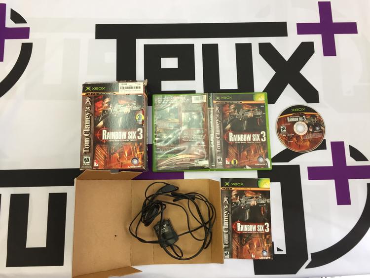 TOM CLANCY'S RAINBOW SIX 3 WITH MICROPHONE (COMPLETE IN BOX) (usagé)