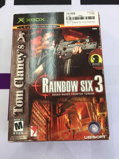 TOM CLANCY'S RAINBOW SIX 3 WITH MICROPHONE (COMPLETE IN BOX) (usagé)