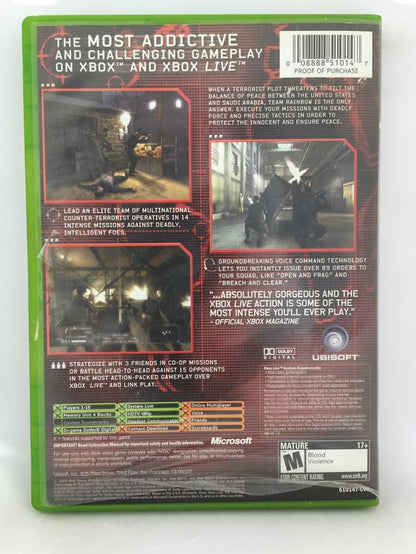 TOM CLANCY'S RAINBOW SIX 3 WITH MICROPHONE (COMPLETE IN BOX) (usagé)