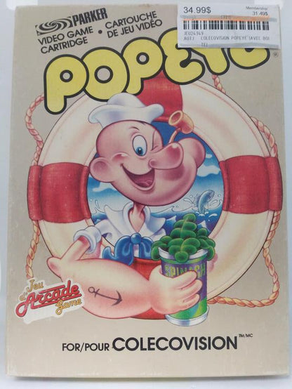 COLECOVISION POPEYE (WITH BOX) (usagé)