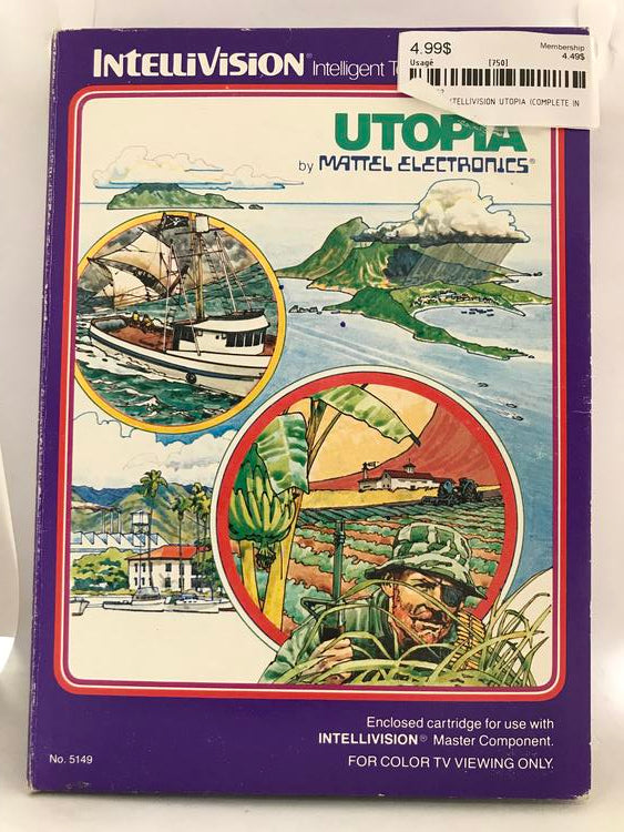 INTELLIVISION UTOPIA (COMPLETE IN BOX) (usagé)