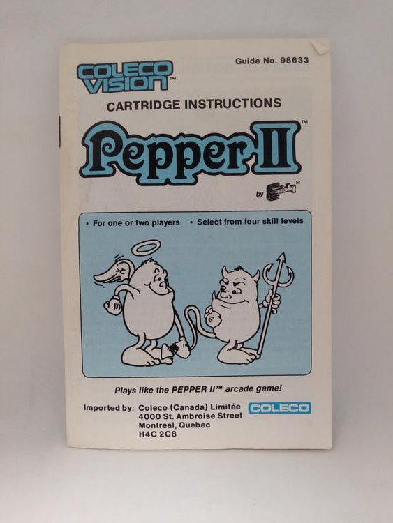COLECOVISION PEPPER II (COMPLETE IN BOX) (usagé)
