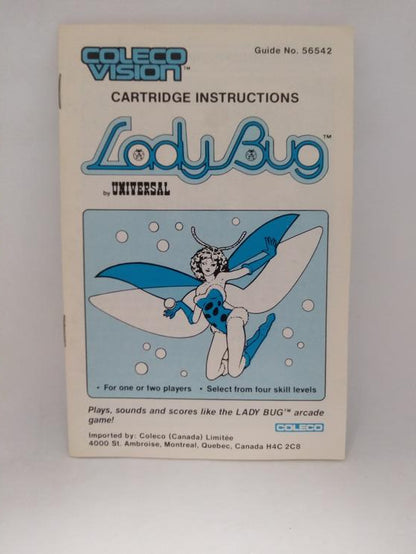 COLECOVISION LADY BUG (COMPLETE IN BOX) (usagé)
